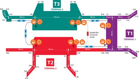 singapore changi airport terminal map